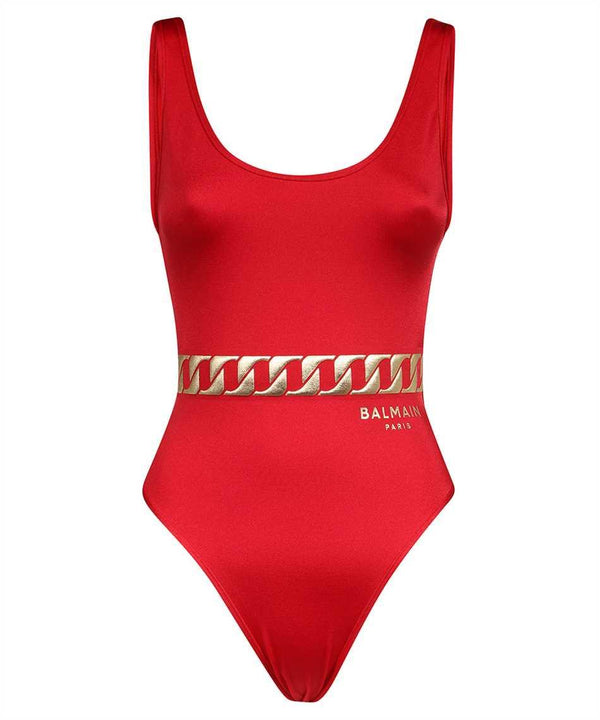 Balmain Printed One-piece Swimsuit - Women - Piano Luigi