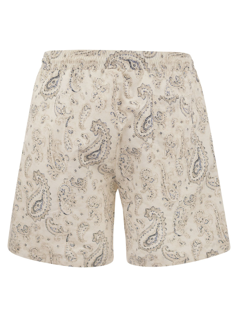 Brunello Cucinelli Swimming Costume With Paisley Print - Men