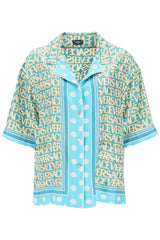 Versace Light Blue Silk Shirt - Women