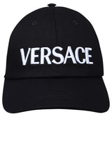 Versace Black Cotton Hat - Women