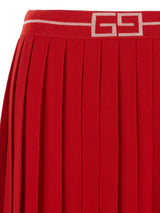 Gucci Pleated Wool Skirt - Women