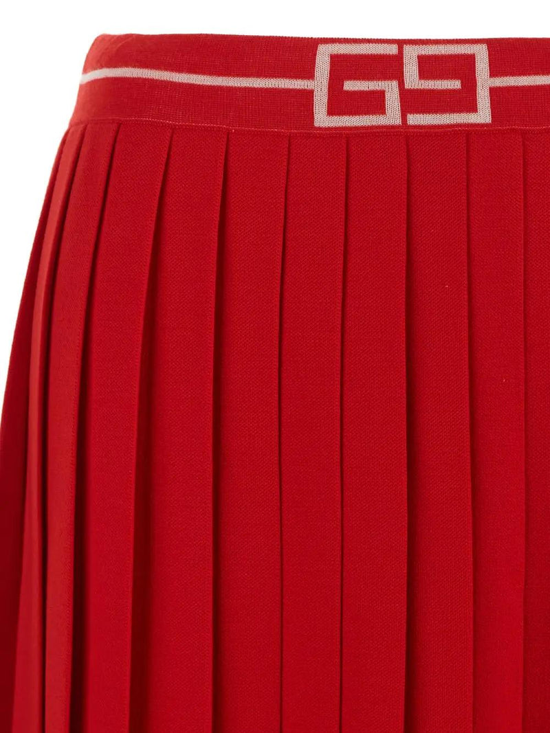 Gucci Pleated Wool Skirt - Women