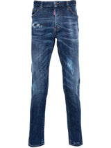 Dsquared2 Blue Stretch-cotton Jeans - Men