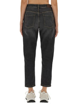 Brunello Cucinelli Button Detailed Tapered Jeans - Women