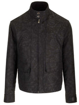 Versace Jacquard Blouson - Men - Piano Luigi