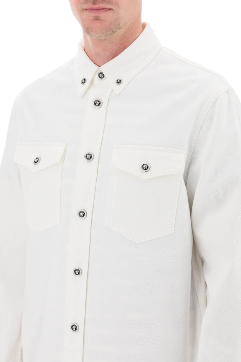 Versace Medusa Denim Overshirt - Men