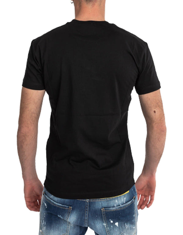 Dsquared2 Black T-shirt Mirrored Logo - Men - Piano Luigi