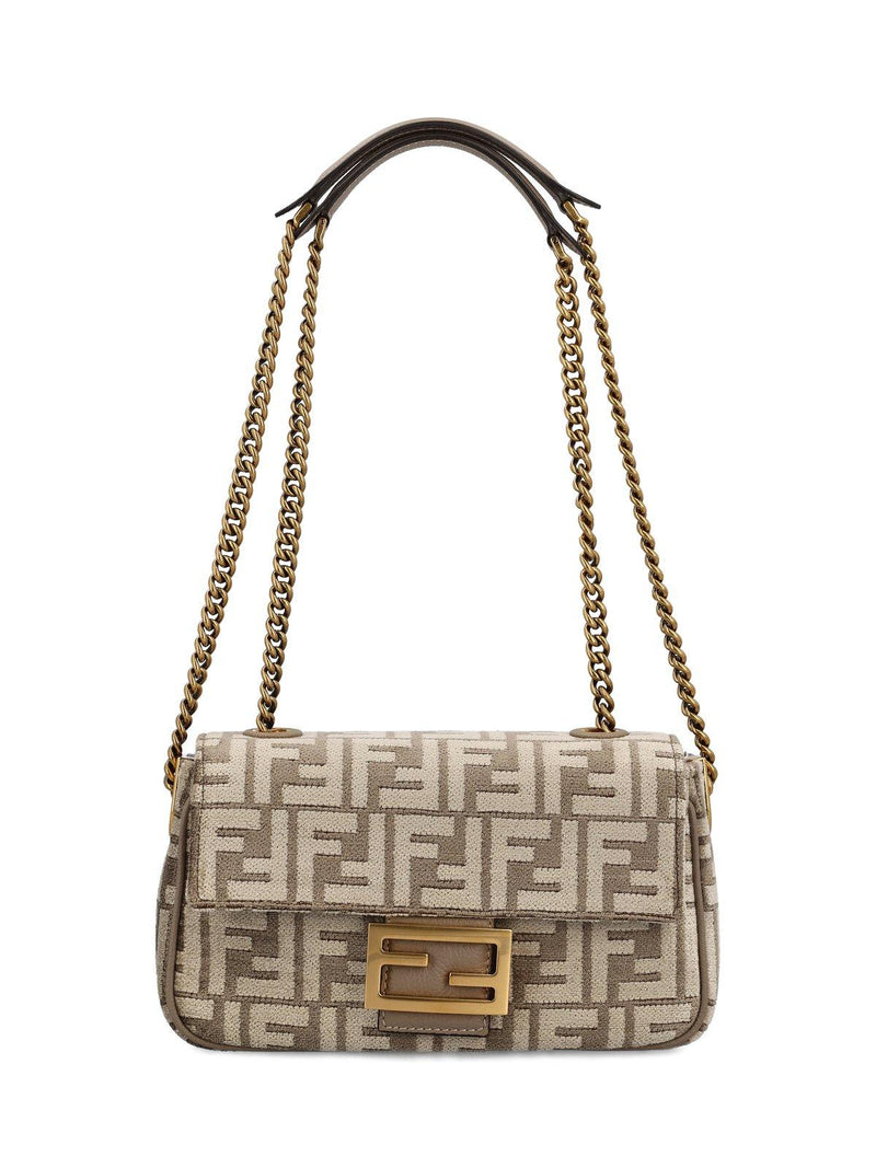 Fendi Ff Moftif Chain-linked Midi Shoulder Bag - Women