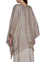 Brunello Cucinelli Fringed Cape - Women