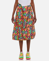 Comme des Garçons Grosgrain Printed Midi Skirt - Women