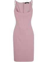 Versace Cocktail Dress Enver Satin Fabric - Women