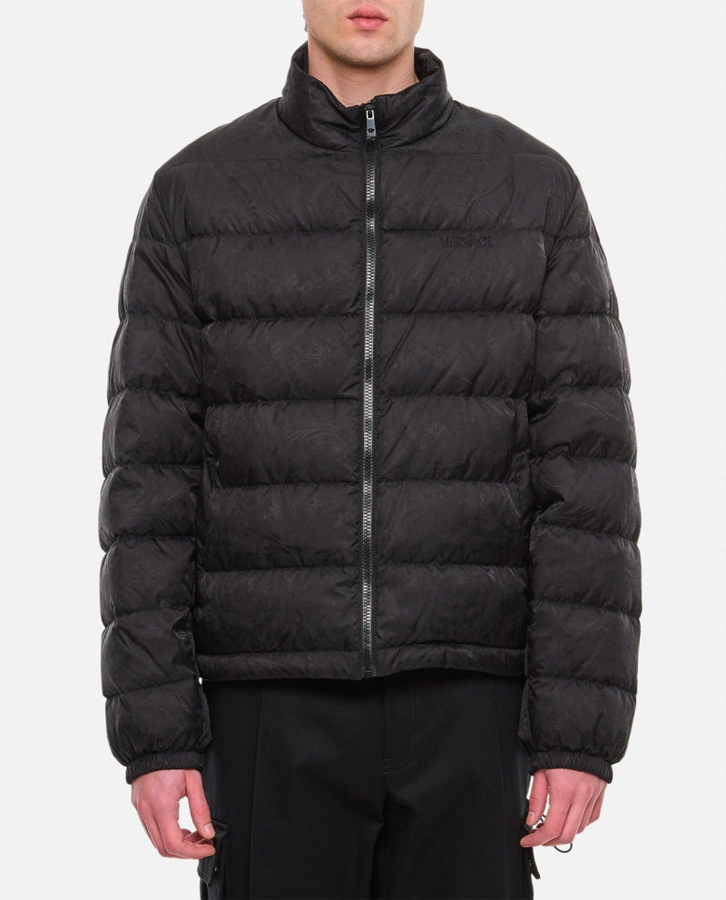 Versace Down Jacket Barocco Jacquard Fabric - Men - Piano Luigi