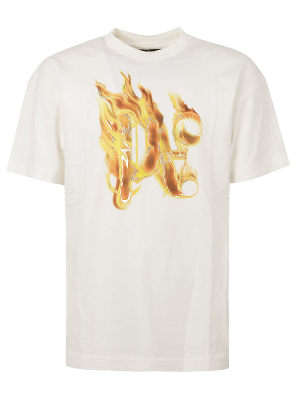 Palm Angels Burning Monogram T-shirt - Men