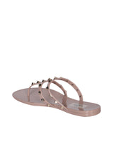 Valentino Summer Rockstud Powder Thong Sandals - Women