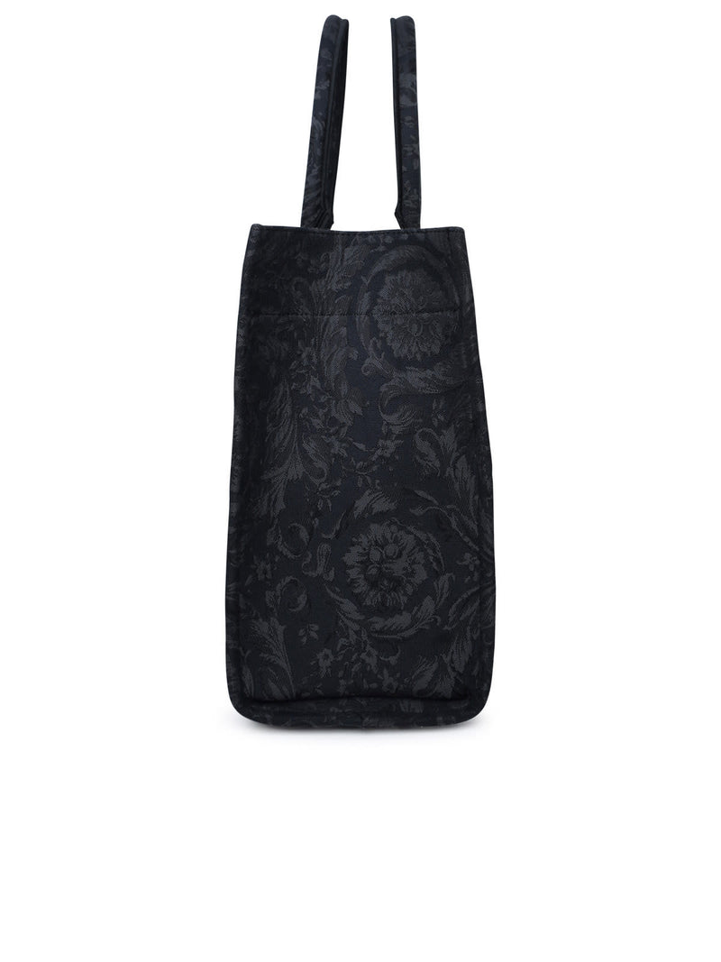 Versace Black Fabric Bag - Men