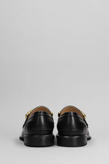 J.W. Anderson Pop Corn Macassin Loafers In Black Leather - Women