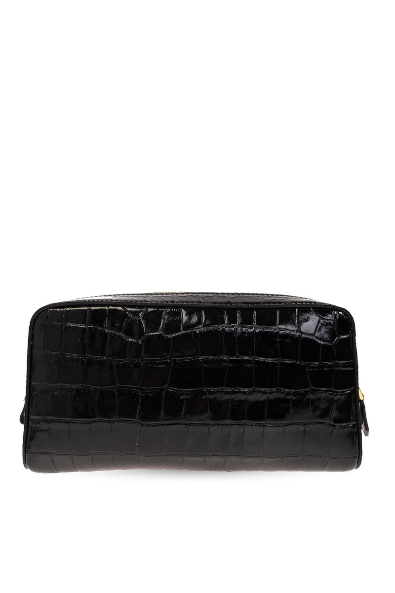 Tom Ford Leather Wash Bag With Logo - Men