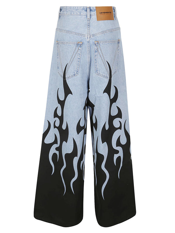 VETEMENTS Fire Big Shape Jeans - Women