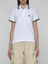 Moncler Logo-patch Cotton Polo Shirt - Women