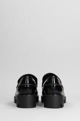 Christian Louboutin Cl Moc Lug Loafers In Black Leather - Women - Piano Luigi