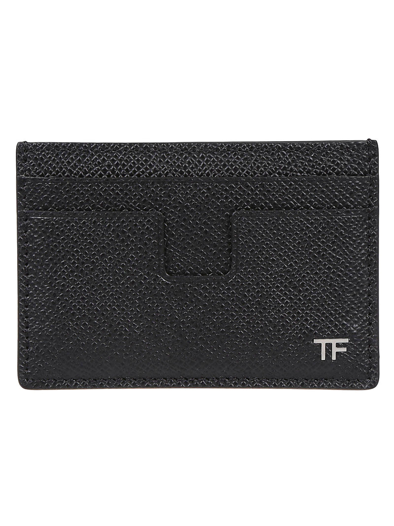 Tom Ford Logo Plaque Classic Credit Card Holder - Men