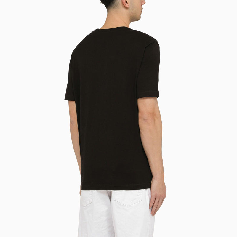 Dsquared2 Black Cotton T-shirt With Logo Print - Men