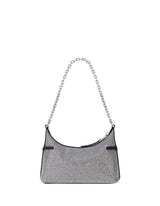 Givenchy Voyou Party Bag In Black Satin With Rhinestones - Women