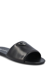 Prada Triangle-logo Slip-on Sandals - Women