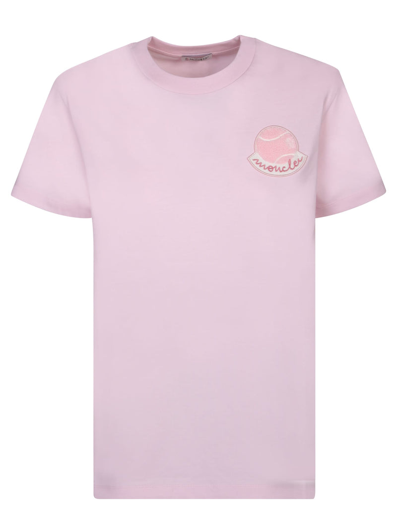 Moncler Logo Pink T-shirt - Women