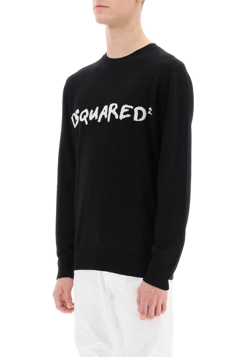 Dsquared2 Textured Logo Sweater - Men