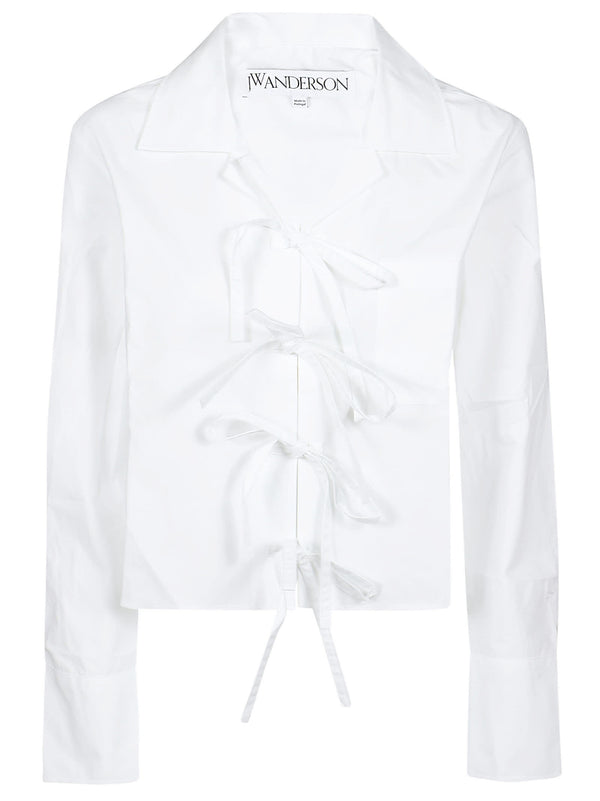 J.W. Anderson Bow Tie Cropped Shirt - Women