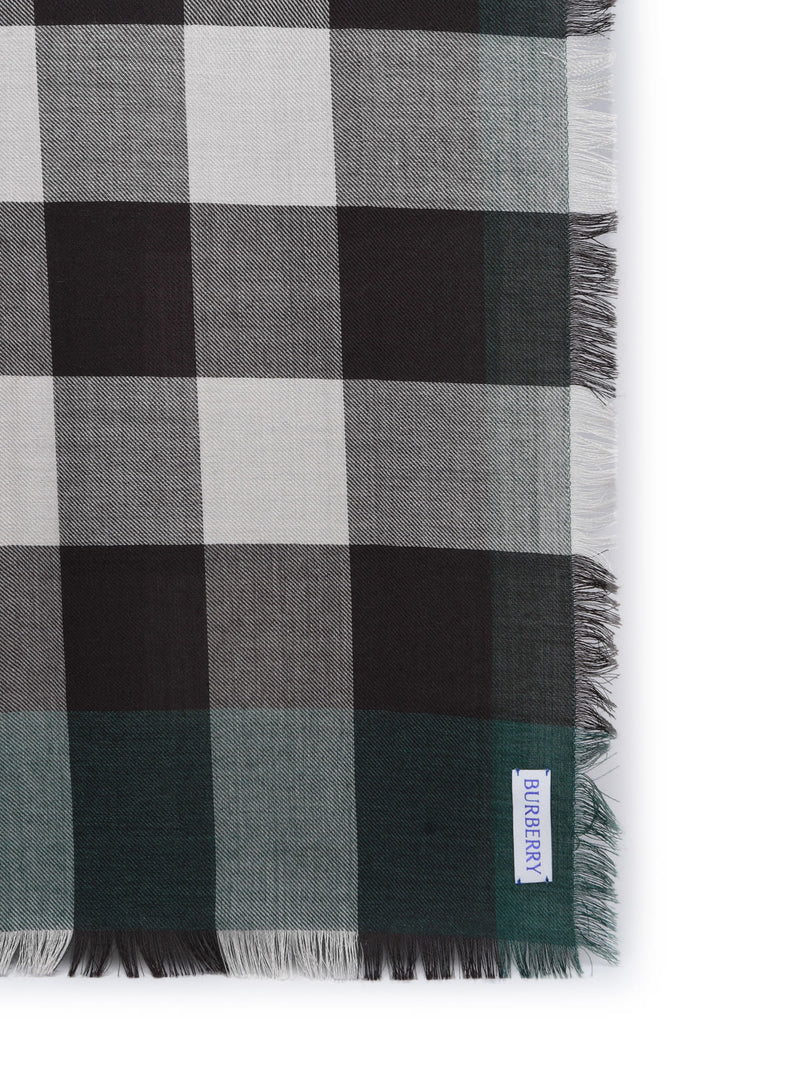 Burberry Green Cashmere Blend Scarf - Men