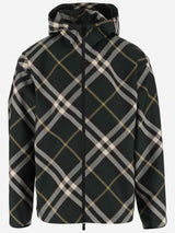 Burberry Nylon Jacket With Check Pattern - Men