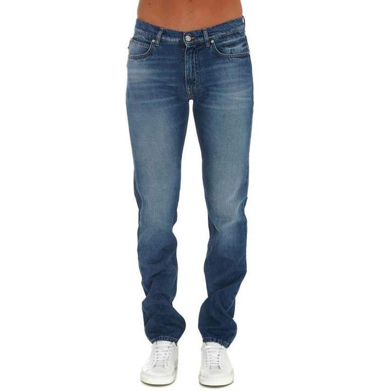 Versace Cotton Logo Denim Jeans - Men - Piano Luigi