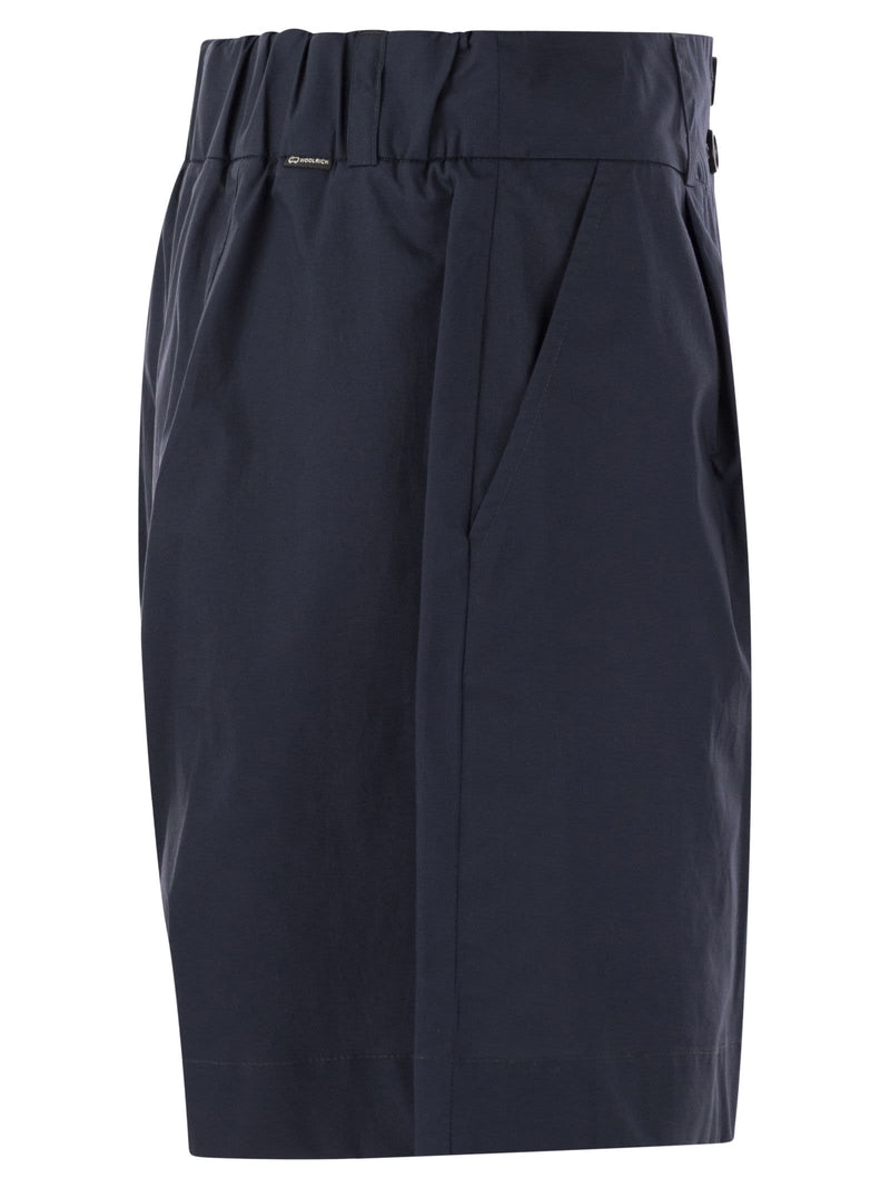 Woolrich Pure Cotton Poplin Shorts - Women