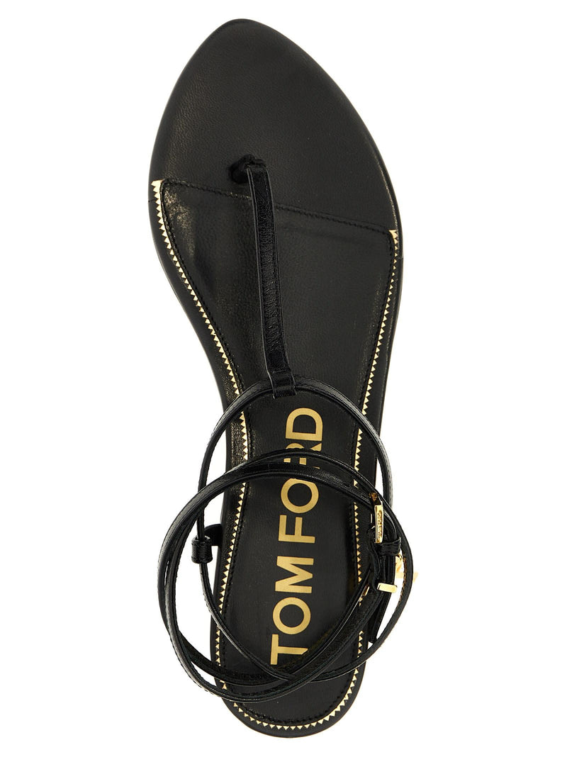 Tom Ford Padlock Detail Thong Sandals - Women - Piano Luigi