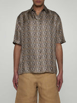 Fendi Ff Jacquard Cotton Shirt - Men