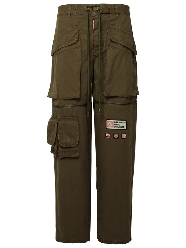 Dsquared2 Green Cotton Pants - Women