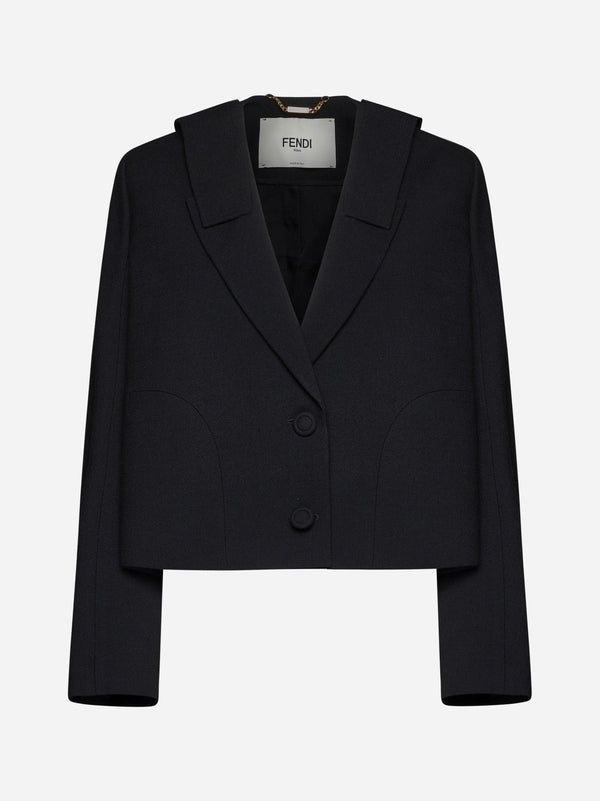 Fendi Wool-blend Bolero Blazer - Women