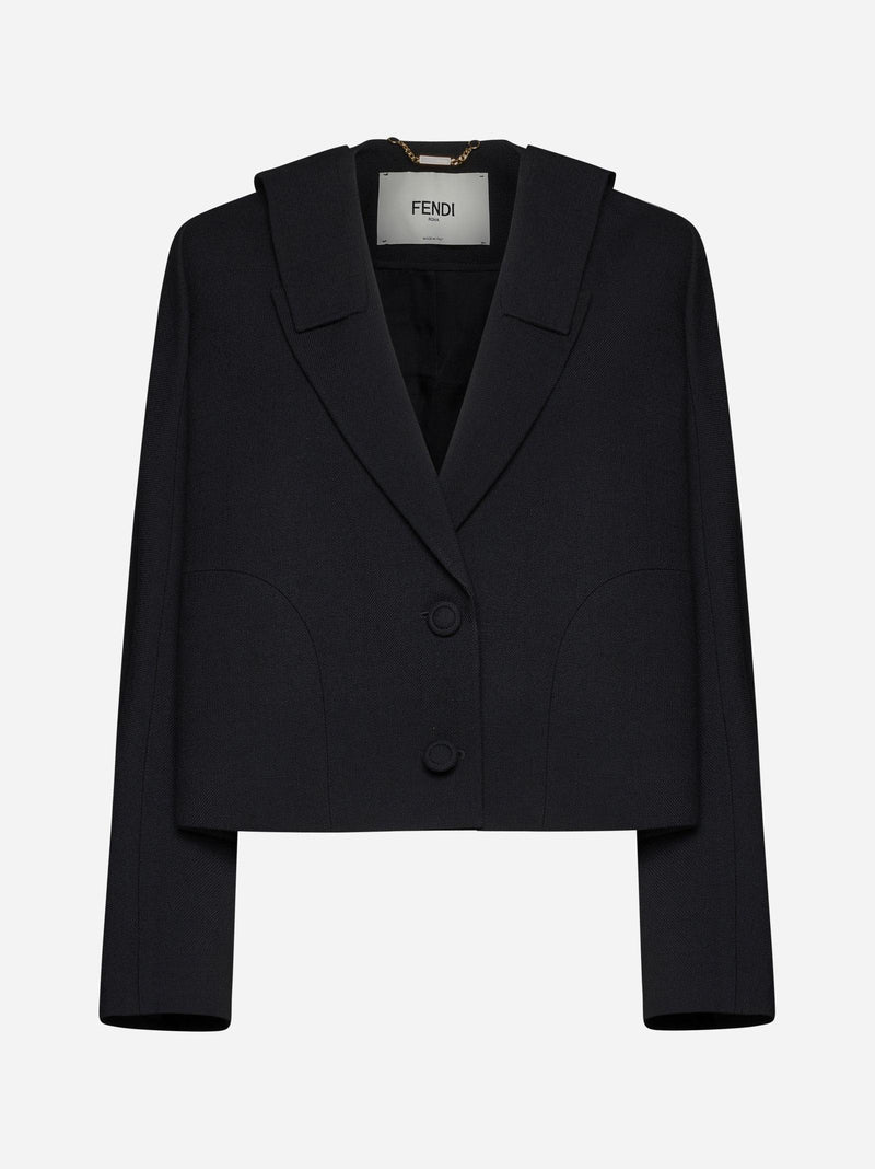 Fendi Wool-blend Bolero Blazer - Women