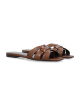 Saint Laurent Tribute Lizard Embossed Sandal - Women