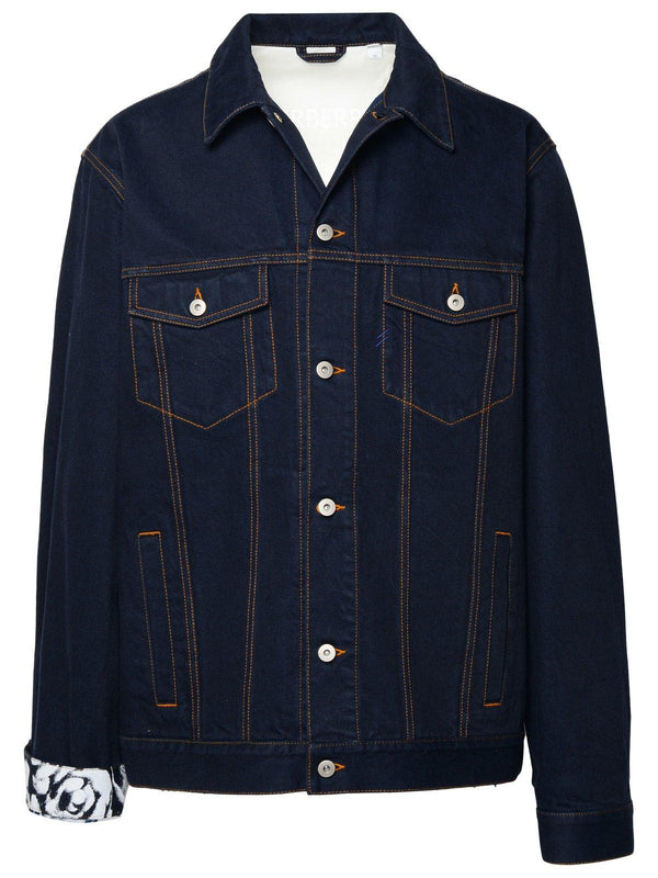 Burberry Logo-patch Buttoned Denim Jacket - Men