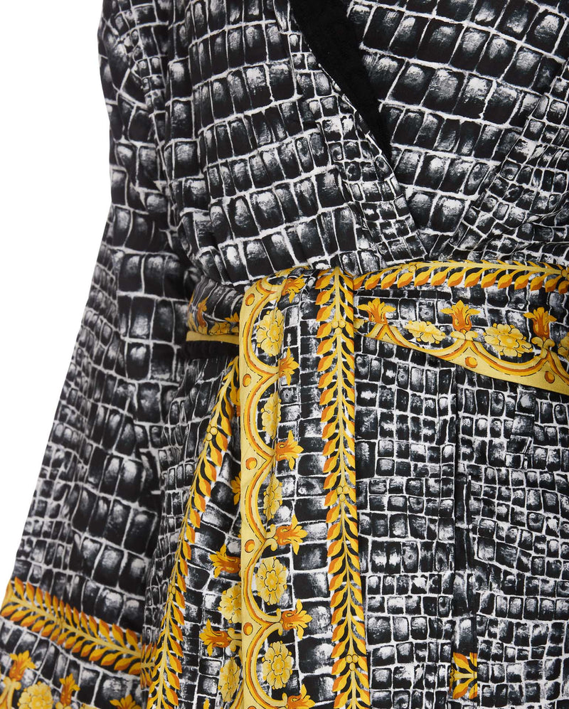 Versace Baroccodile Printed Bathrobe - Men