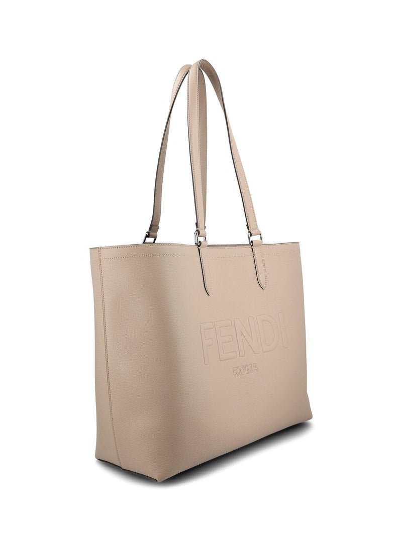 Fendi Roma Logo Embossed Shopper Bag - Women