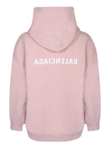 Balenciaga Zippered Pink Hoodie - Women