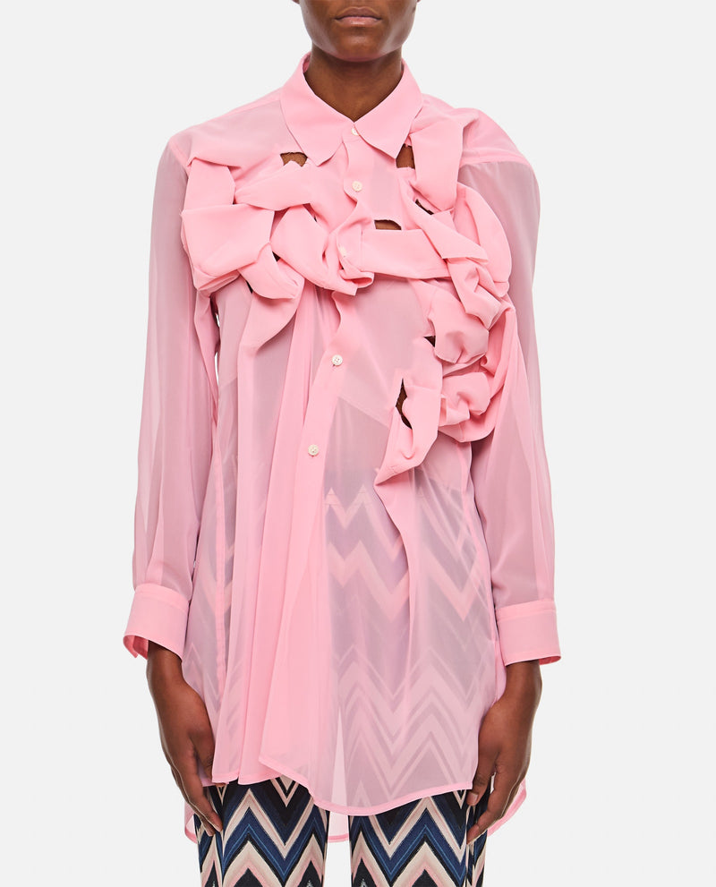 Comme des Garçons See-trough Georgette Shirt - Women