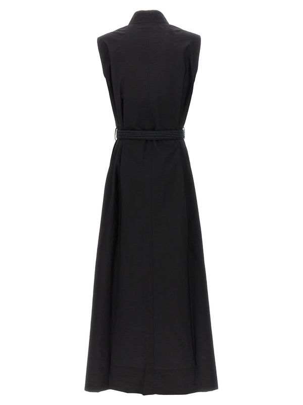 Brunello Cucinelli Long Belted Dress - Women - Piano Luigi