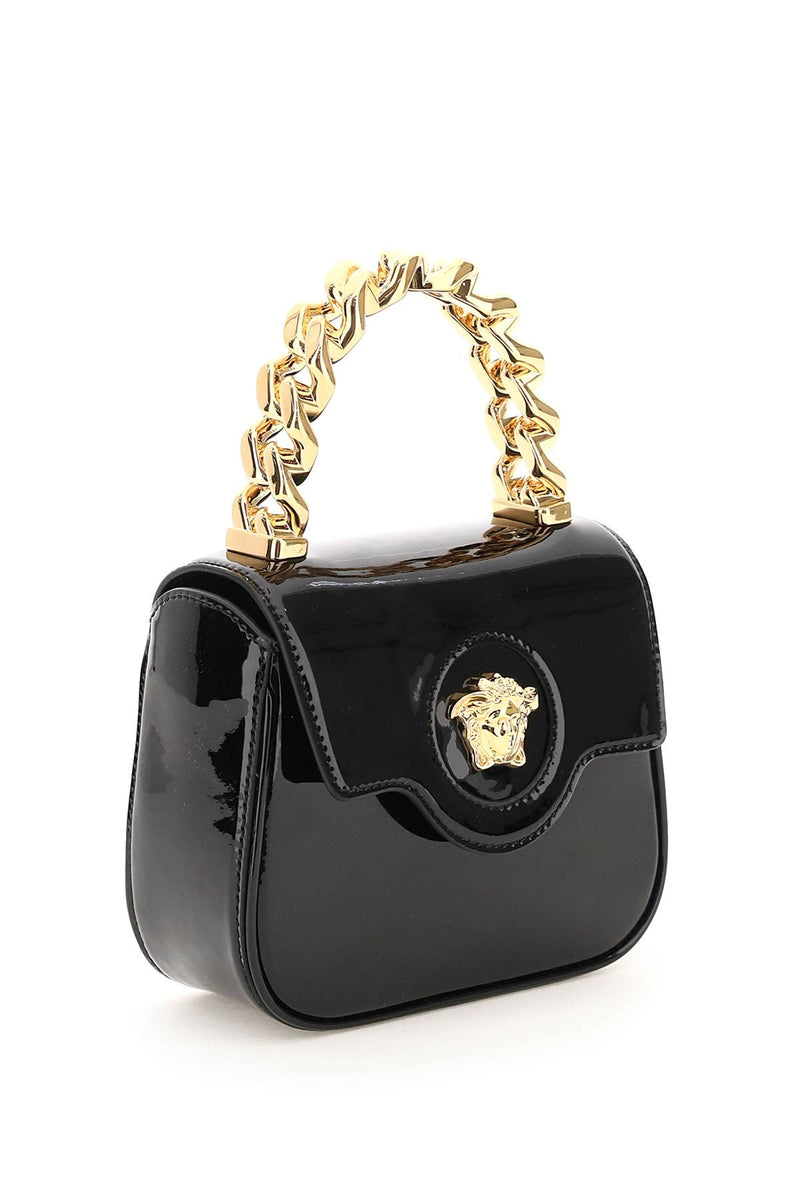 Versace la Medusa Mini Bag In Patent Leather - Women