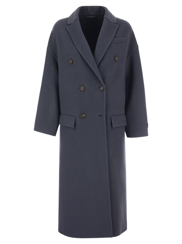 Brunello Cucinelli Wool And Cashmere Double-breasted Coat - Women
