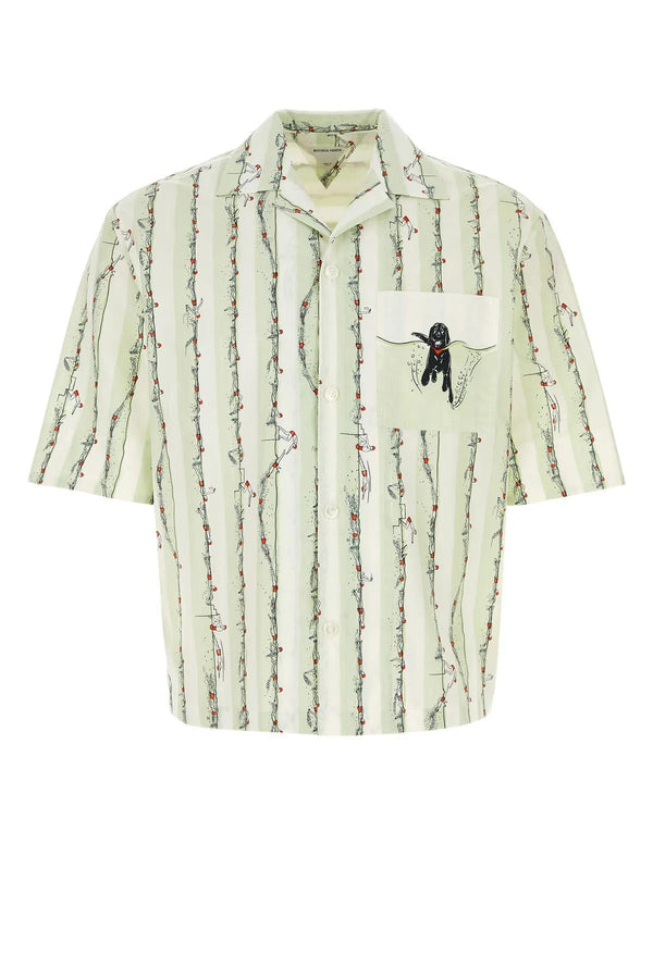 Bottega Veneta Embroidered Poplin Shirt - Men